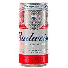 Cerveza Budweiser lata